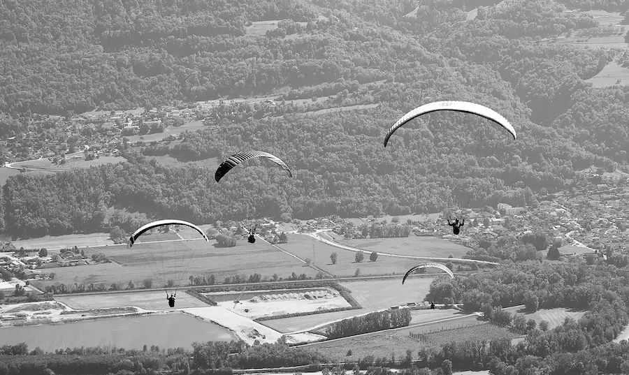 Parapentes &agrave; st hilaire