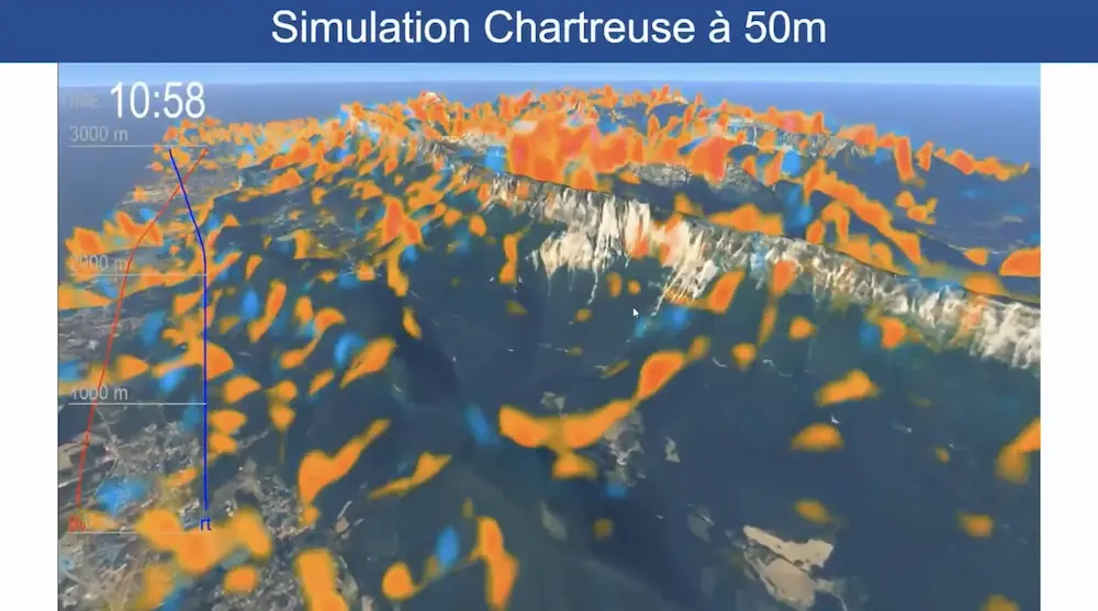 simulation thermique chartreuse 50m
